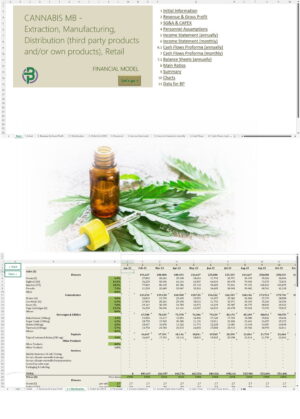 Cannabis Microbusiness Manufacturing, Distribution, Retail Financial Model