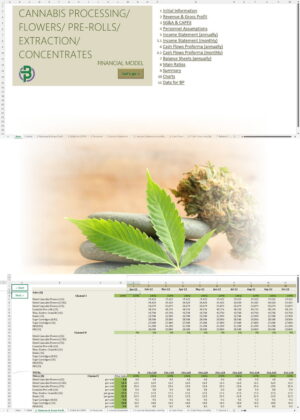 Cannabis Flowers Pre-rolls Concentrates Financial Model