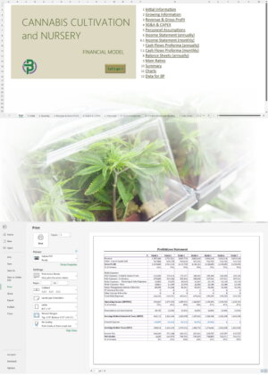 cannabis cultivation nursery financial model
