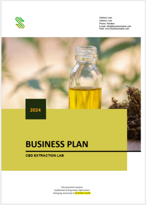 CBD Oil Extraction Lab Business Plan Template