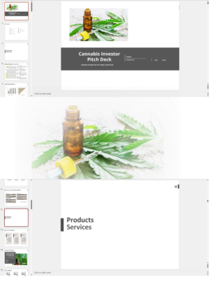 Cannabis Microbusiness Manufacturing Distribution Retail Investor Pitch Deck Template