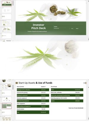 Cannabis and Hemp Vertically Integrated Investor Pitch Deck Template