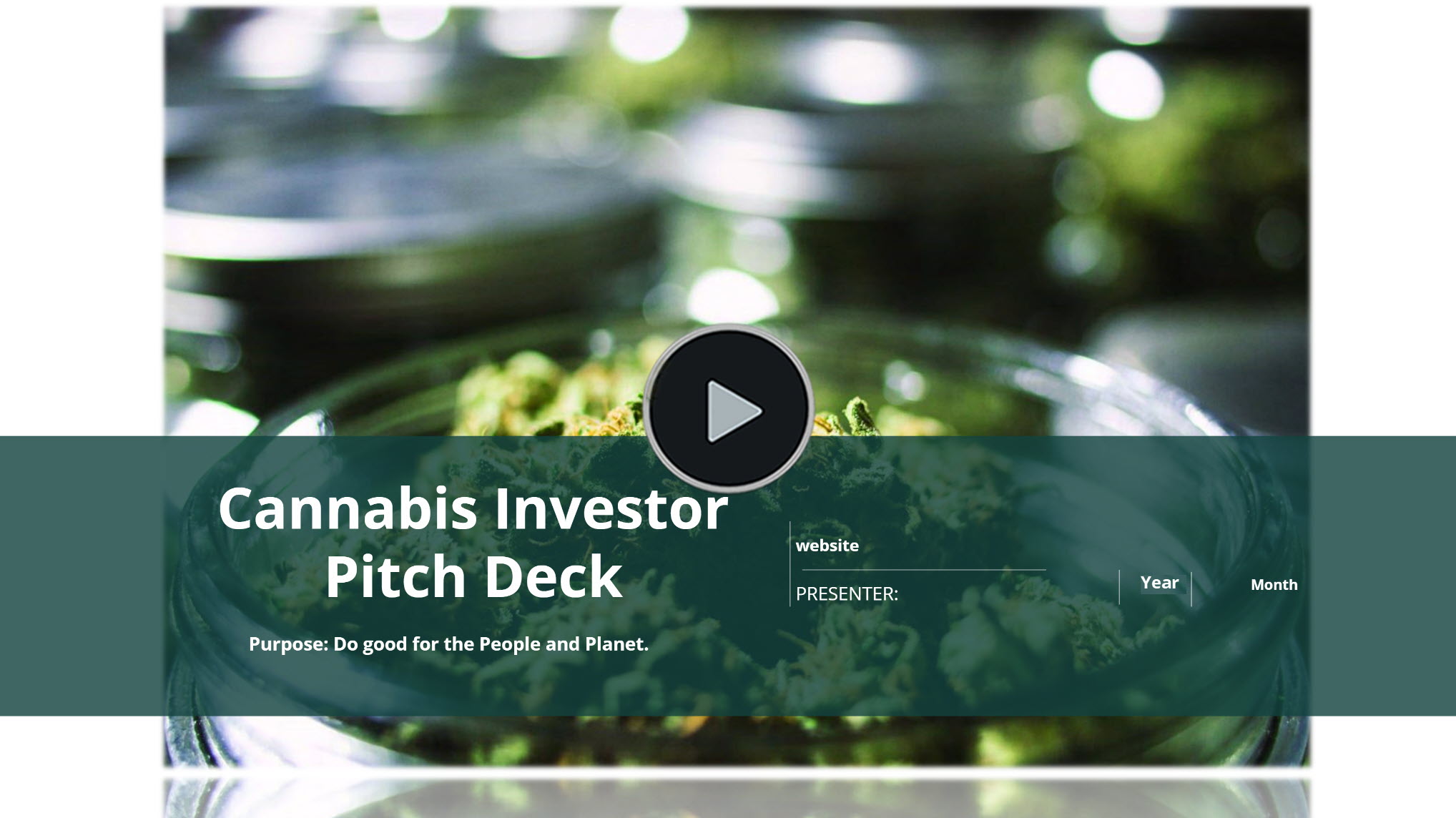 Cannabis Distribution Investor Pitch Deck Template