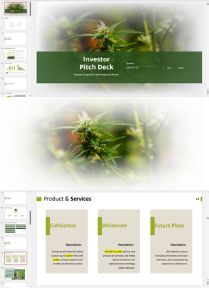 Cannabis Hemp Cultivation Pitch Deck Template