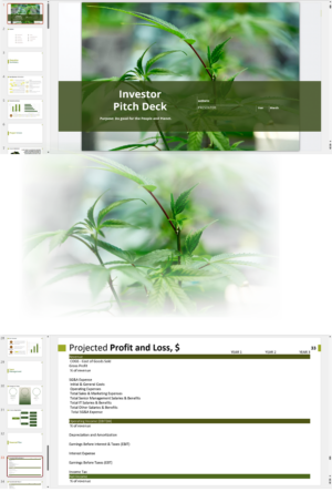 Cannabis Nursery Investor Pitch Deck Template