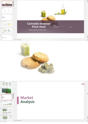 Cannabis Extraction Manufacturing Investor Pitch Deck Template
