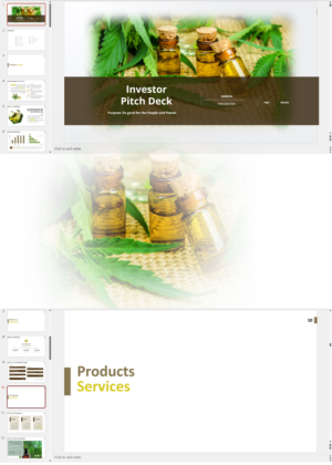 CBD Online Store Investor Pitch Deck Template