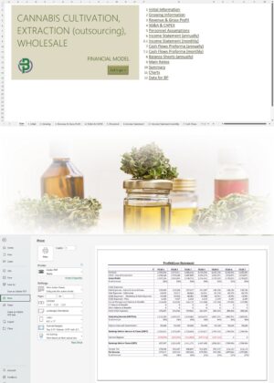 Cannabis Cultivation and Outsourcing Extraction Financial Model