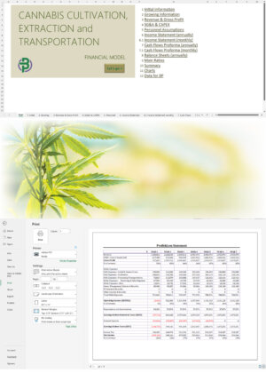 Cannabis Cultivation Extraction Transportation Financial Model