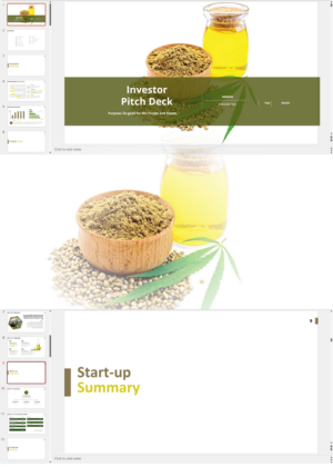 CBD Products Manufacturing Investor Pitch Deck Template