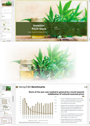 Hemp Cultivation CBD Extraction/Manufacturing Investor Pitch Deck Template