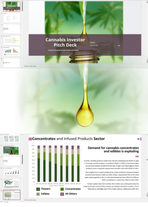 Cannabis Extraction Investor Pitch Deck Template