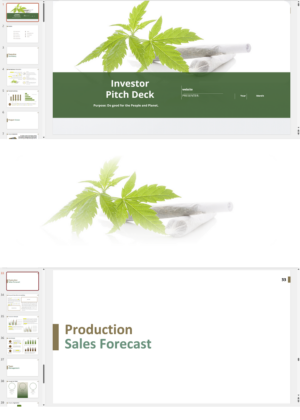 Cannabis Hemp Flowers Pre Rolls Pitch Deck Template