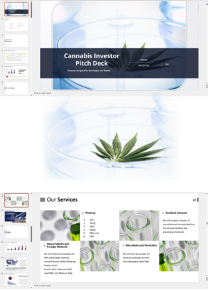 Cannabis Testing Laboratory Investor Pitch Deck