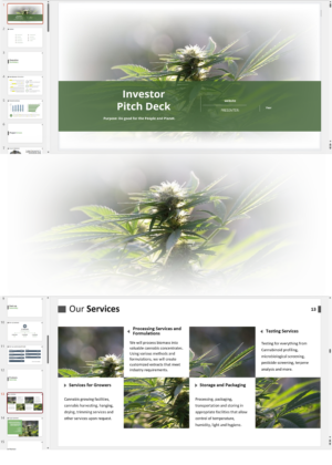 Cannabis Services Investor Pitch Deck
