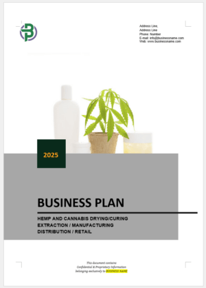 Hemp Cannabis Manufacturing Retail Business Plan Template