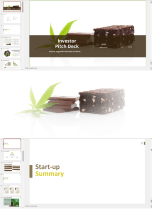 Hemp CBD Products Retail Cafe Lounge Investor Pitch Deck Template