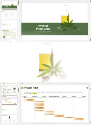 Hemp CBD Extraction, Manufacturing and Retail Investor Pitch Deck Template