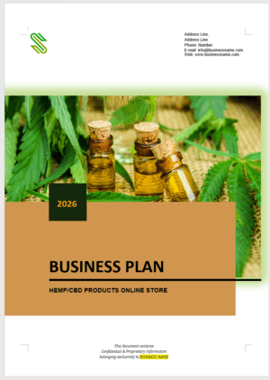 CBD Online Business Plan Template