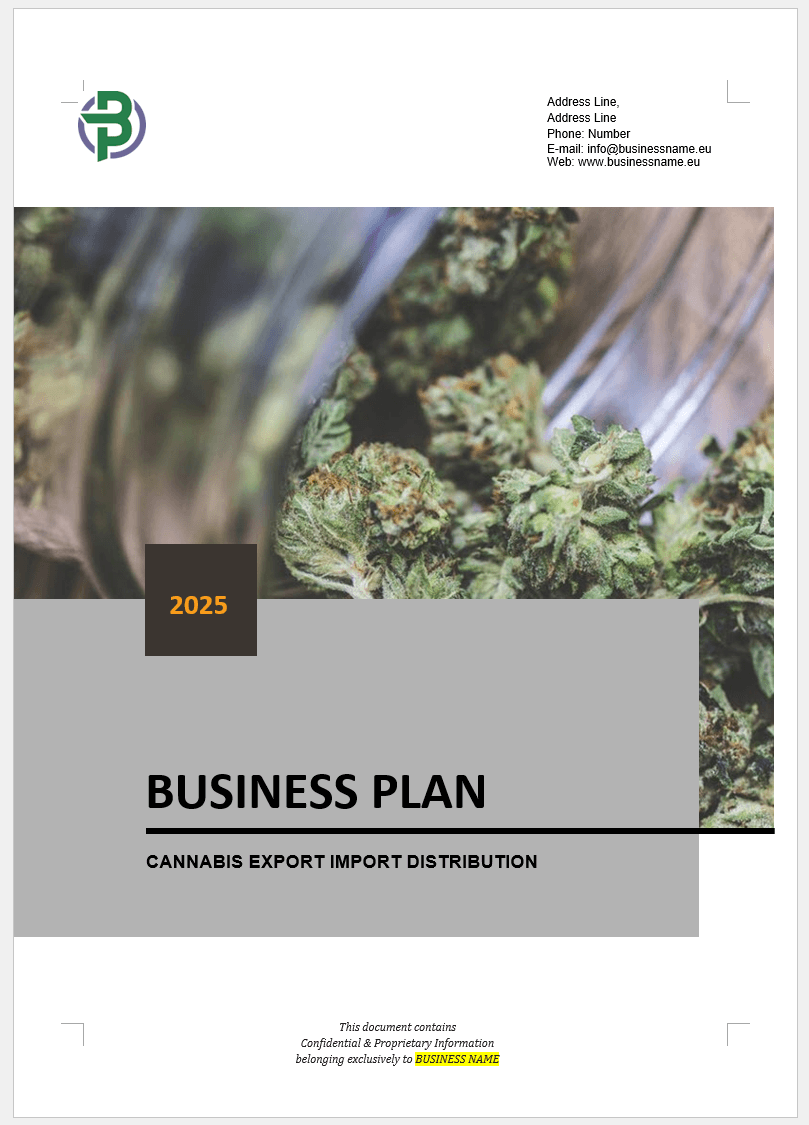 Oceania Cannabis Business Plan Sample – Business Plan Templates