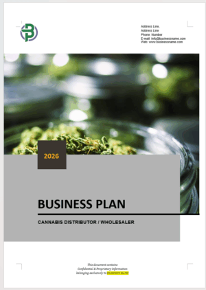 Cannabis Distributor Business Plan Template