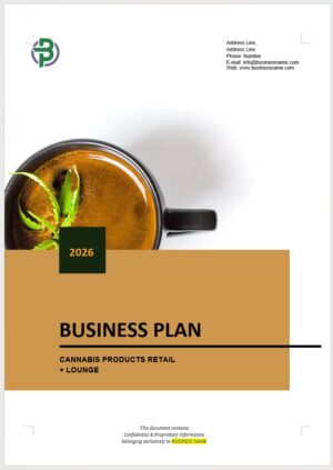 Cannabis Retail Lounge Business Plan Template