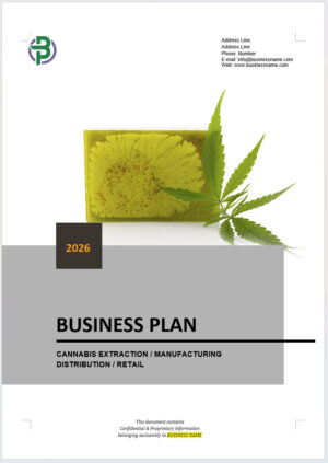 Cannabis Extraction Manufacturing Wholesale Retail Business Plan Template