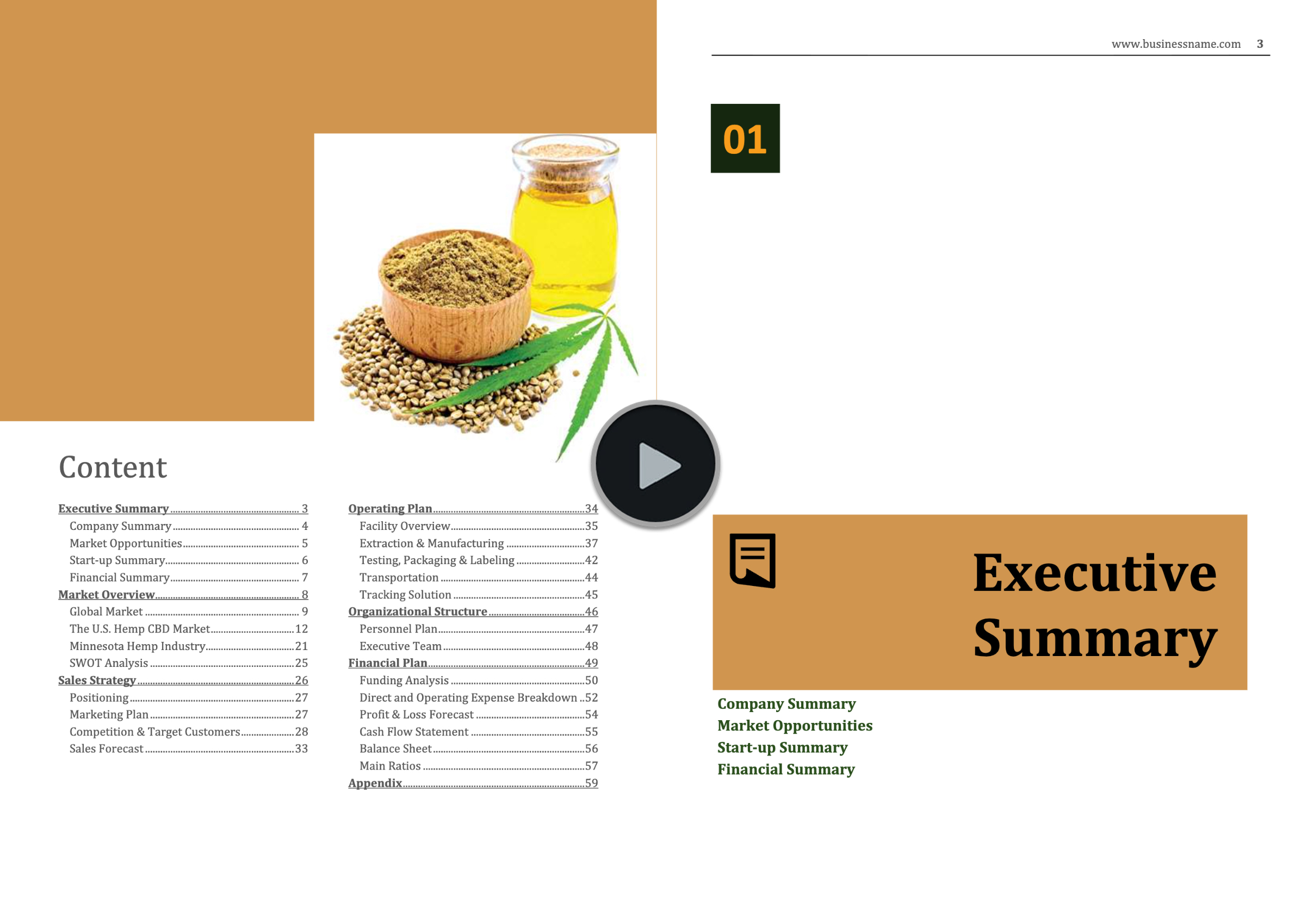 CBD Products Manufacturing Business Plan