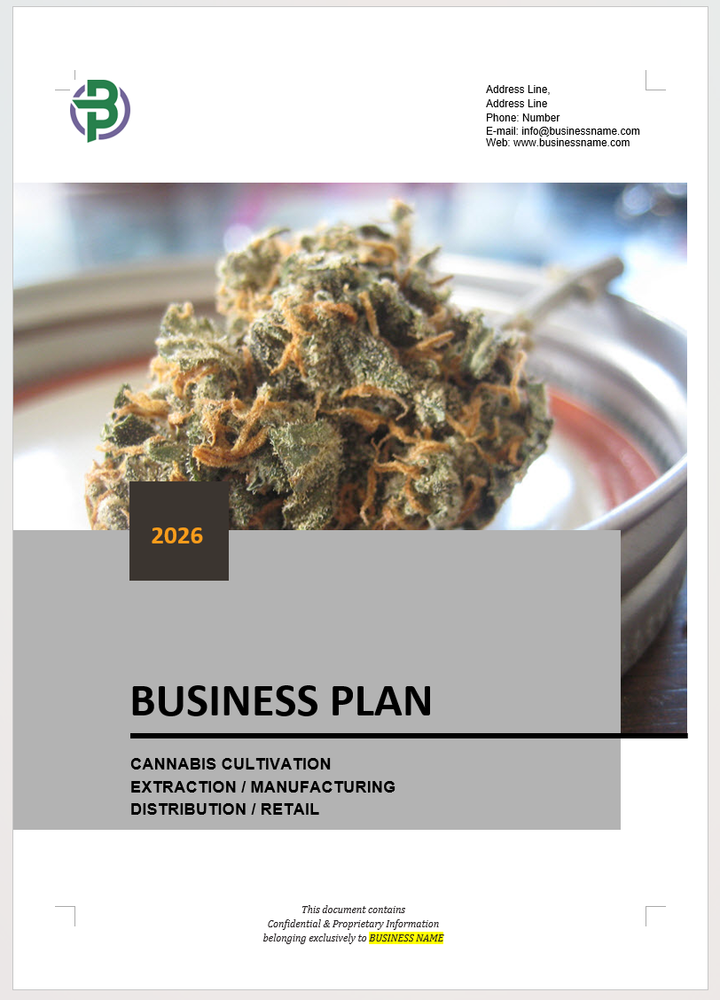 Vertically Integrated Cannabis Business Plan Template
