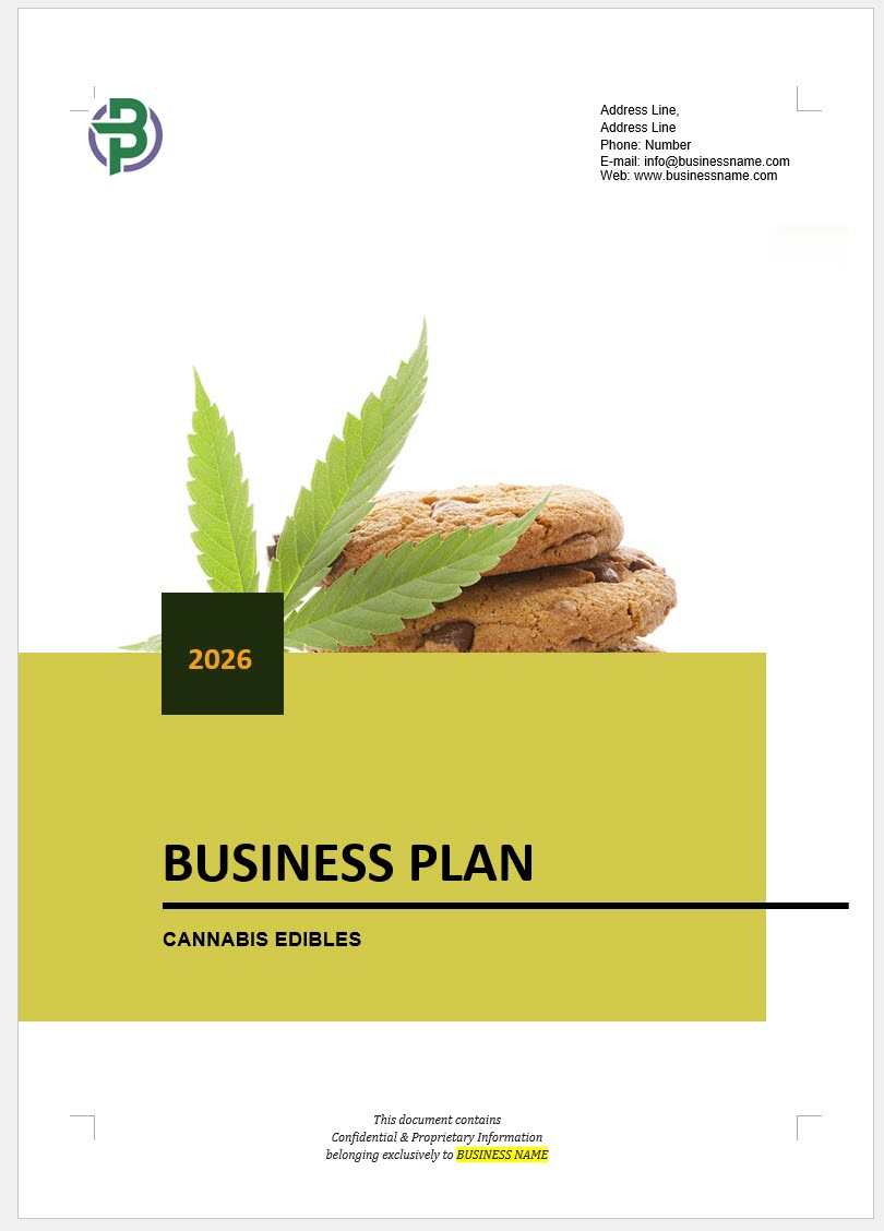 Cannabis Edibles Business Plan Template