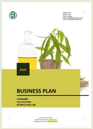 Cannabis Cultivation Extraction Concentrates Business Plan Template