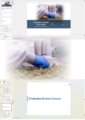 Cannabis Cultivation Manufacturing Distribution Retail Microbusiness Investor Pitch Deck Template